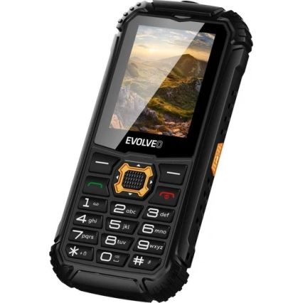 Evolveo - StrongPhone Q1 водонепроницаемый телефон с поддержкой двух SIM-карт черный/оранжевый
