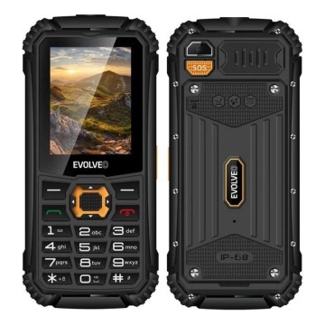 Evolveo - StrongPhone Q1, водонепроникний Dual SIM телефон чорний/помаранчевий