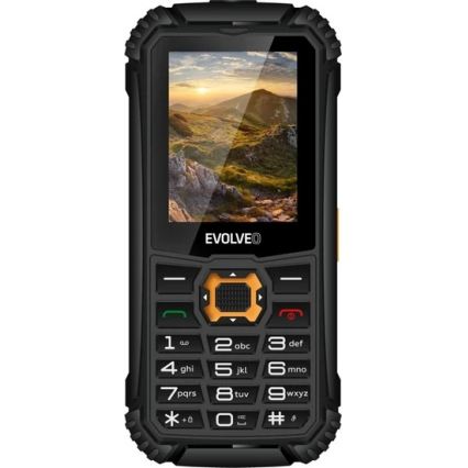 Evolveo - StrongPhone Q1 водонепроникний телефон з підтримкою Dual SIM чорний/помаранчевий
