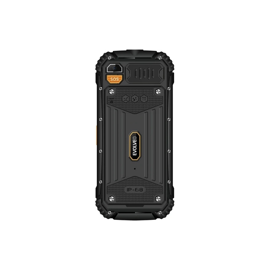 Evolveo - StrongPhone Q1 водонепроникний телефон з підтримкою Dual SIM чорний/помаранчевий