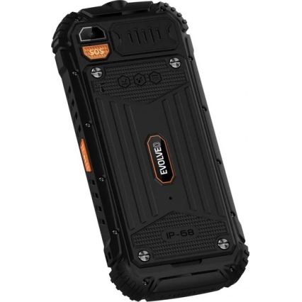 Evolveo - StrongPhone Q1 водонепроникний телефон з підтримкою Dual SIM чорний/помаранчевий