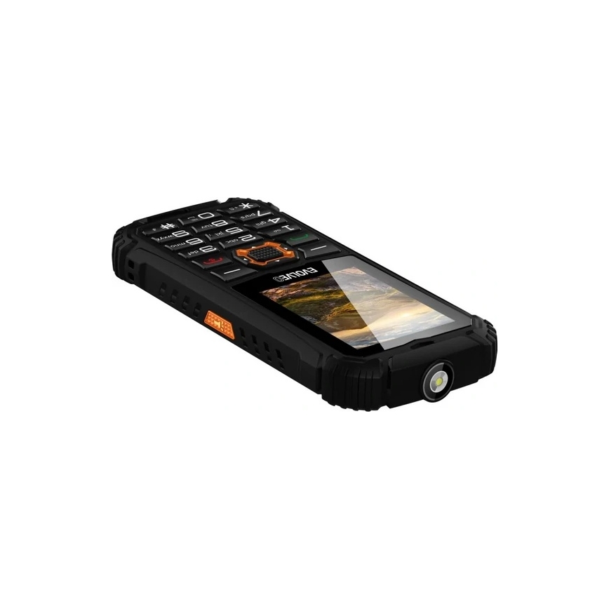 Evolveo - StrongPhone Q1 водонепроникний телефон з підтримкою Dual SIM чорний/помаранчевий