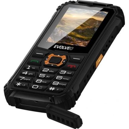 Evolveo - StrongPhone Q1 водонепроникний телефон з підтримкою Dual SIM чорний/помаранчевий