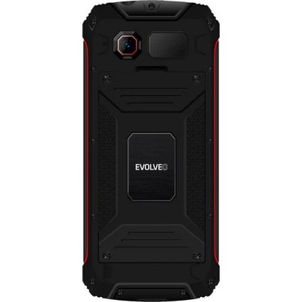 Evolveo - StrongPhone W4 водонепроникний Dual SIM телефон чорний/червоний
