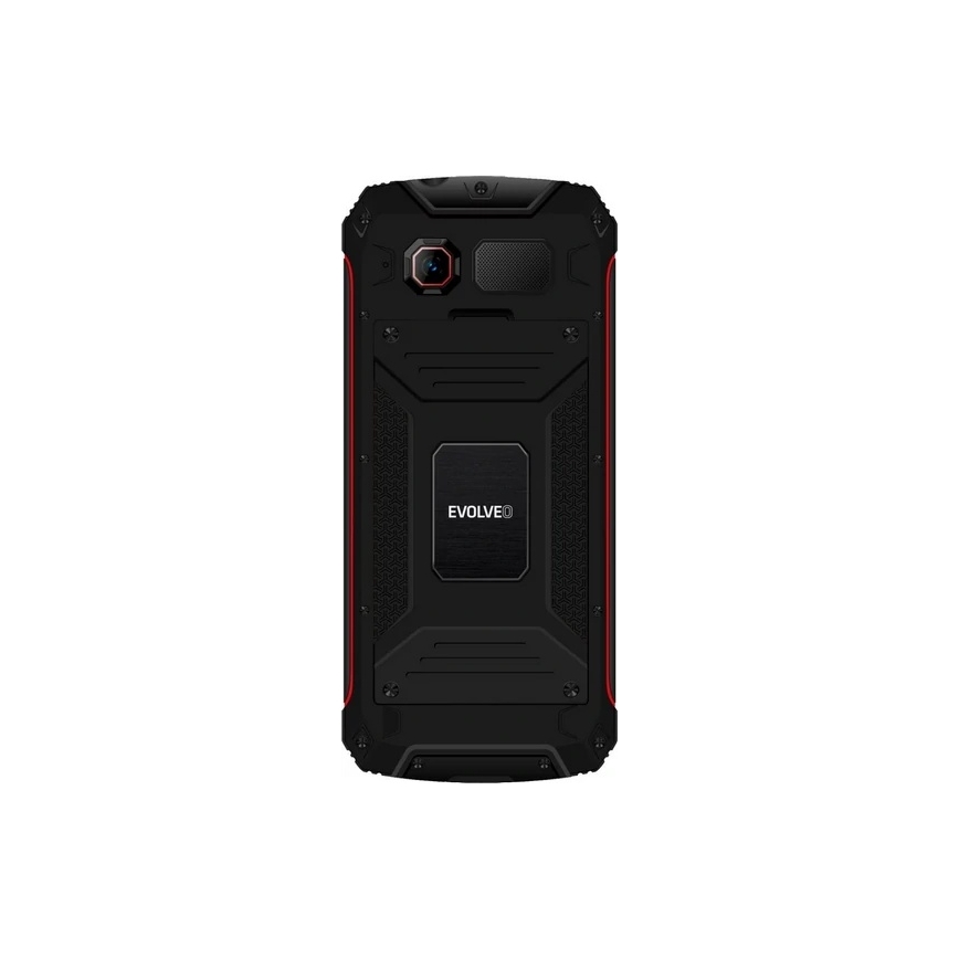 Evolveo - StrongPhone W4 водонепроникний Dual SIM телефон чорний/червоний