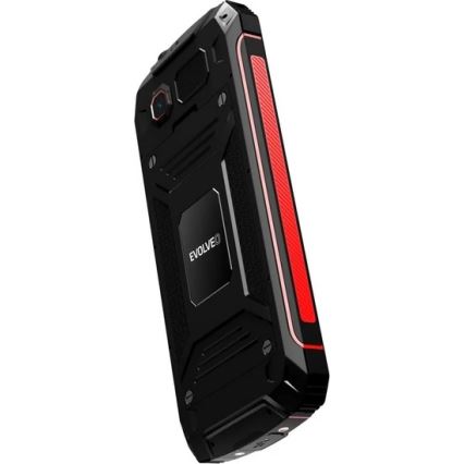 Evolveo - StrongPhone W4 водонепроникний Dual SIM телефон чорний/червоний