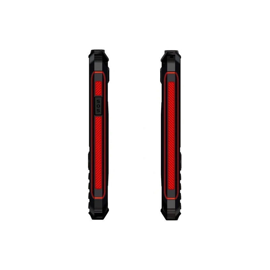 Evolveo - StrongPhone W4, водонепроникний телефон з двома SIM, чорний/червоний