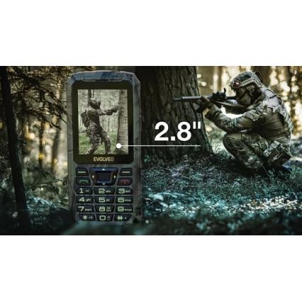 Evolveo - StrongPhone Z6 водонепроникний Dual SIM телефон у мисливському камуфляжі