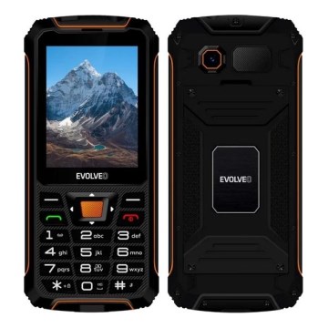 Evolveo - StrongPhone Z6 водозахищений телефон з двома SIM-картами, чорний/помаранчевий
