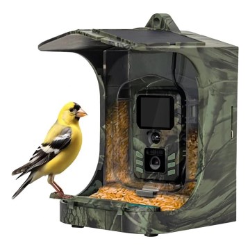 Evolveo - StrongVision BirdFeeder - умная кормушка для птиц со встроенной камерой и солнечными панелями