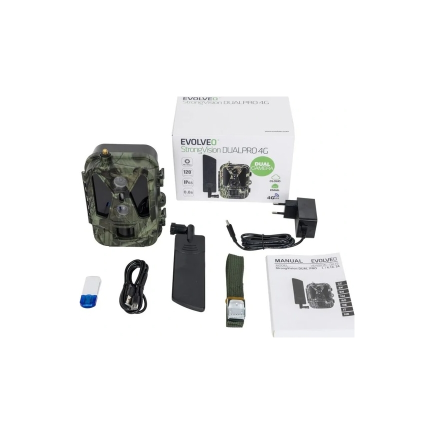 Evolveo - StrongVision Dual PRO 4G, фотоловушка с передачей данных, 16 ГБ