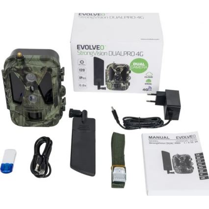 Evolveo - StrongVision Dual PRO 4G, фотопастка з надсиланням фото, 16 ГБ