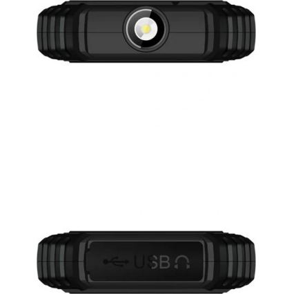 Еволвео - СтронґФон Q1, водонепроникний Dual SIM телефон чорний/помаранчевий