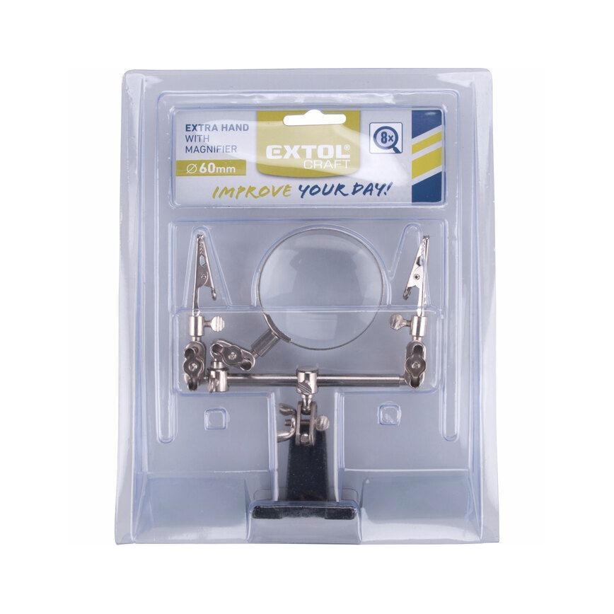 Extol - Держатель Третья рука с увеличительным стеклом