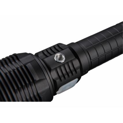 Extol - Світлодіодний регульований за яскравістю акумуляторний ліхтар із павербанком LED/60W/10000 mAh 8000 лм IPX4 чорний