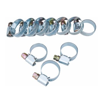 Extol - НАБІР 10x Хомутів для шланга 12-22 мм нержавіюча сталь