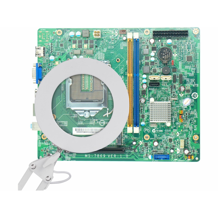 Extol - Настільна LED лампа з регулюванням яскравості та з лупою LED/8W/5V 2900/4500/7500K білий