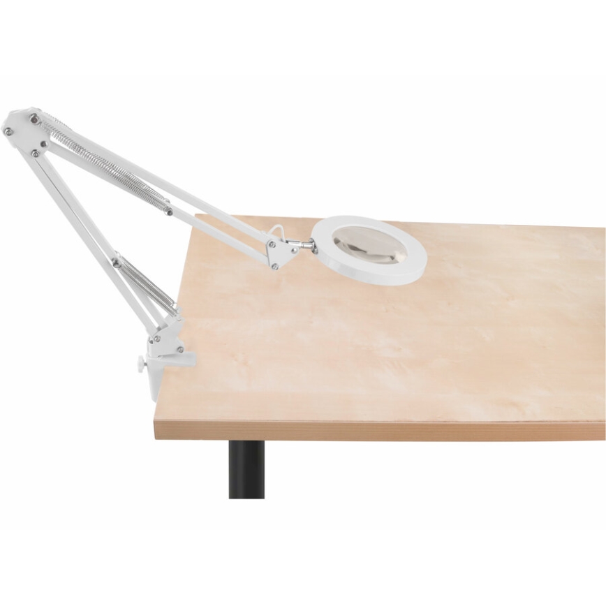 Extol - Настільна LED лампа з регулюванням яскравості та з лупою LED/8W/5V 2900/4500/7500K білий