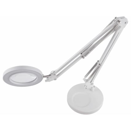 Extol - Настільна LED лампа з регулюванням яскравості та з лупою LED/8W/5V 2900/4500/7500K білий