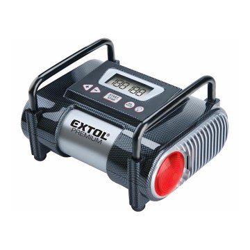 Extol Premium - Автомобільний компресор 12V з РК-дисплеєм та підсвічуванням