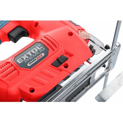 Extol Premium - Акумуляторний лобзик зі світлодіодним підсвічуванням 2000 mAh 20V