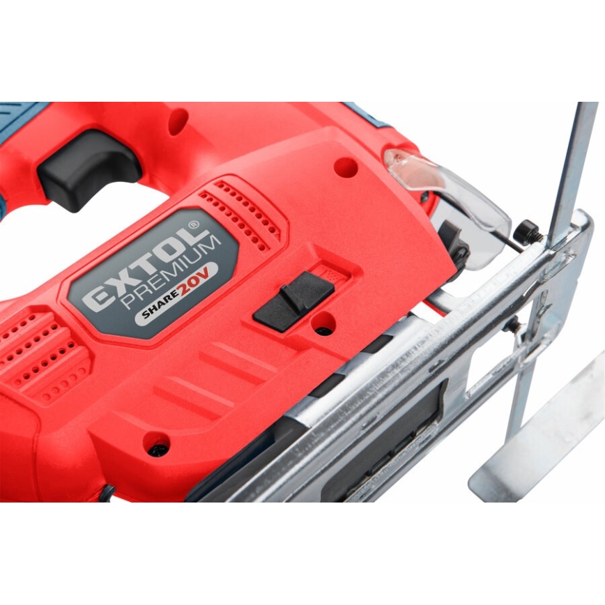 Extol Premium - Акумуляторний лобзик зі світлодіодним підсвічуванням 2000 mAh 20V