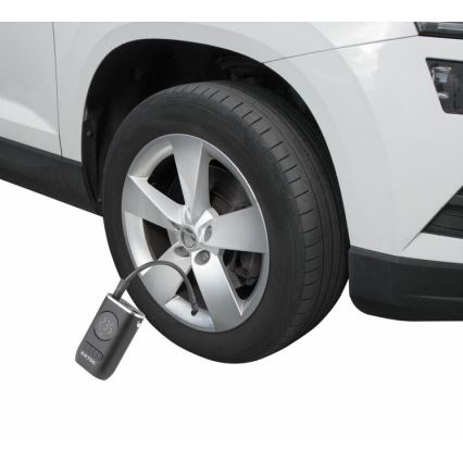 Extol Premium - Цифровий кишеньковий компресор 2000 mAh 7,4V чорний