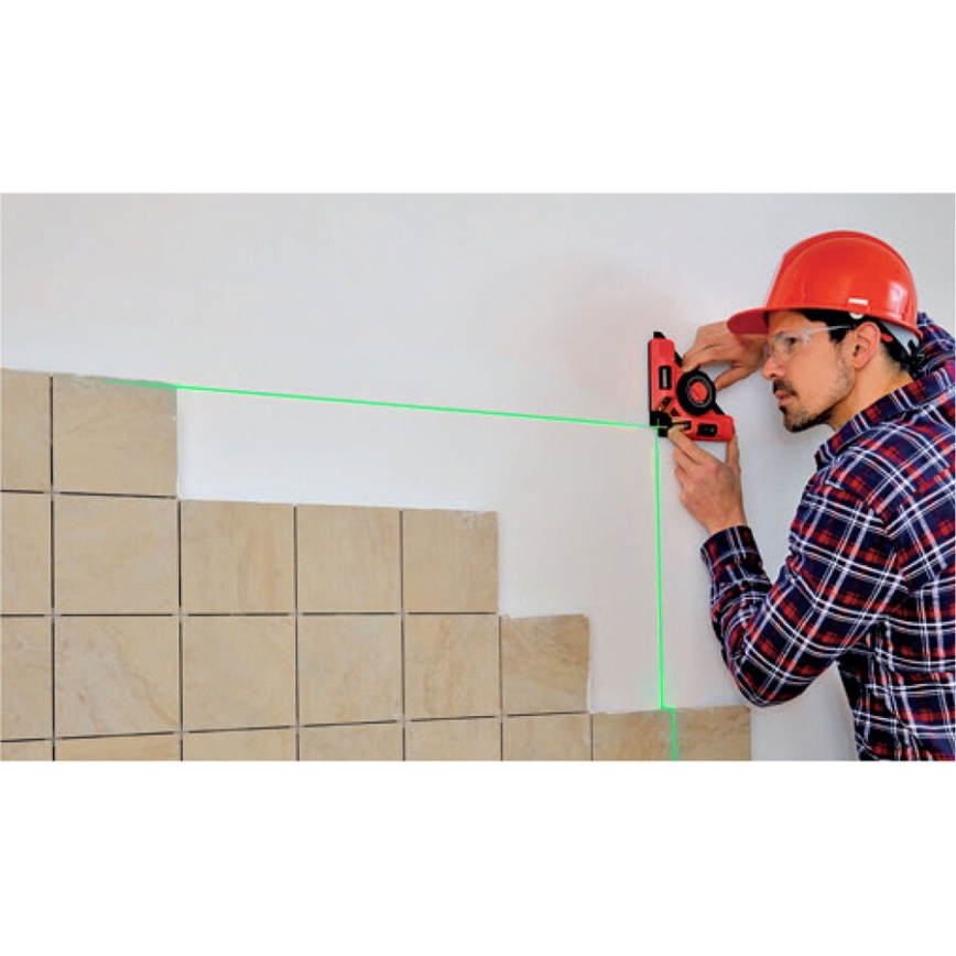 Extol Premium - Лазерний кутник 90° з електричним присосним модулем 5V/1000 mAh