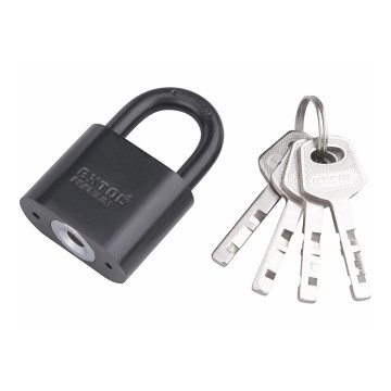 Extol Premium - Металевий навісний замок 40 мм чорний