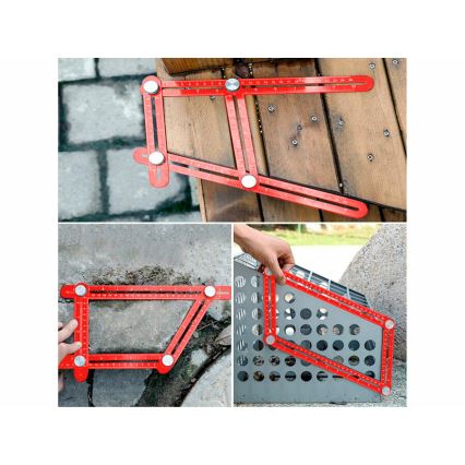 Extol Premium - Металлический шаблон для переноса углов и положений с локатором