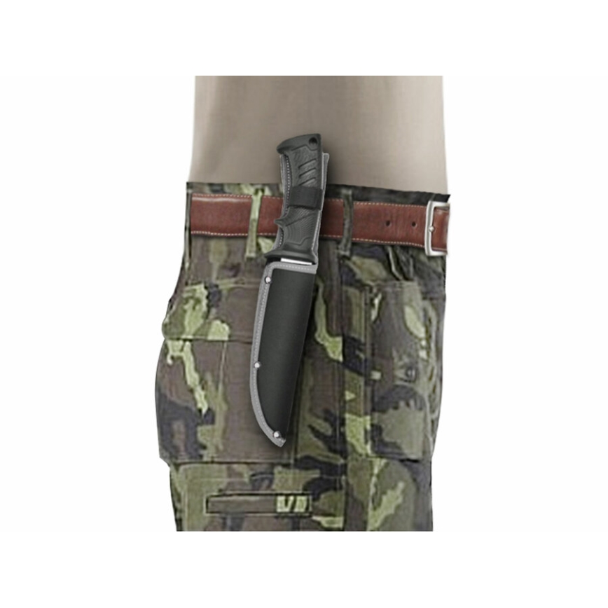 Extol Premium - Охотничий нож черный/нержавеющая сталь 14,5 см