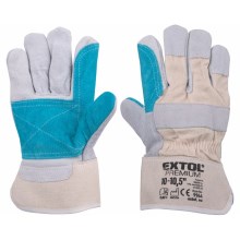 Extol Premium - Рабочие перчатки размер 10"-10,5" белый/синий