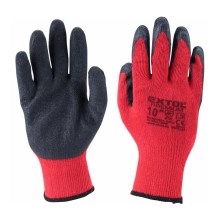 Extol Premium - Рабочие перчатки размер 10" красный/серый