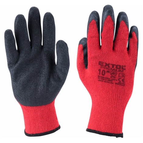 Extol Premium - Рабочие перчатки размер 10" красный/серый