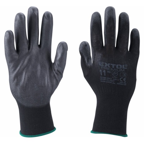 Extol Premium - Робочі рукавиці розмір 10" чорний