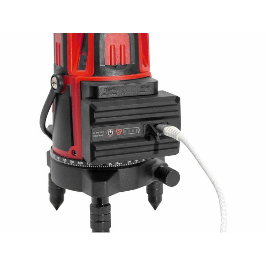 Extol Premium - Самонівелювальний лінійний хрестовий лазер 5V/5200 mAh IP54