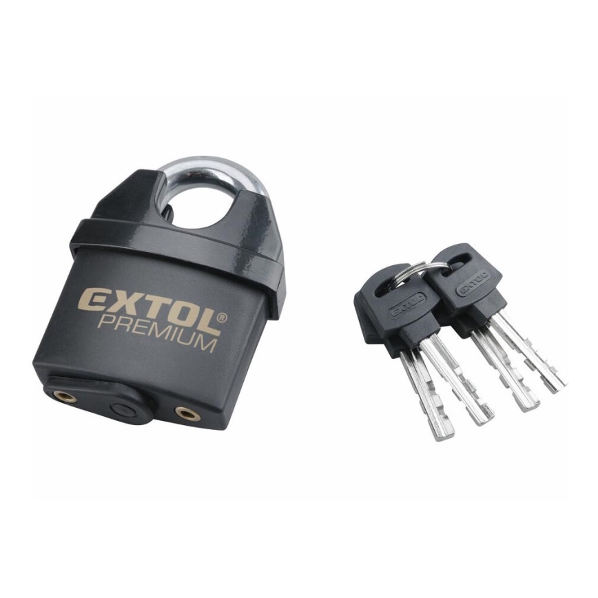 Extol Premium - Водонепроникний навісній замок 60 мм чорний