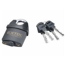 Extol Premium - Водонепроницаемый навесной замок 50 мм черный