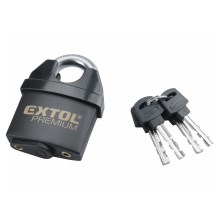 Extol Premium - Водонепроницаемый навесной замок 60 мм черный