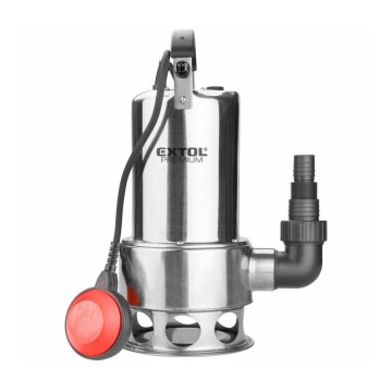 Extol Premium - Занурювальний шламовий насос 1100W/230V нержавіюча сталь