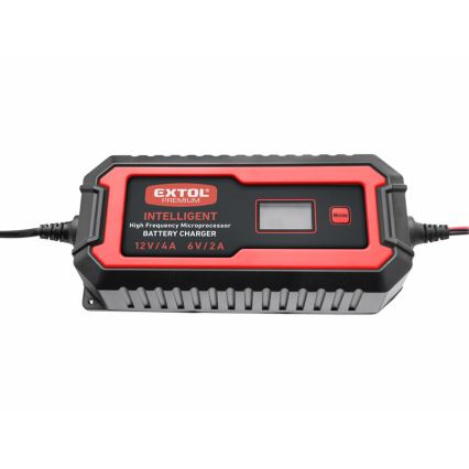 Extol Premium - Зарядное устройство для автомобильного аккумулятора 9-ступенчатый 6/12V 4A IP65
