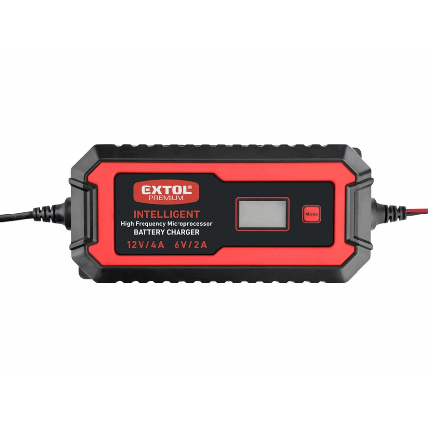 Extol Premium - Зарядное устройство для автомобильного аккумулятора 9-ступенчатый 6/12V 4A IP65