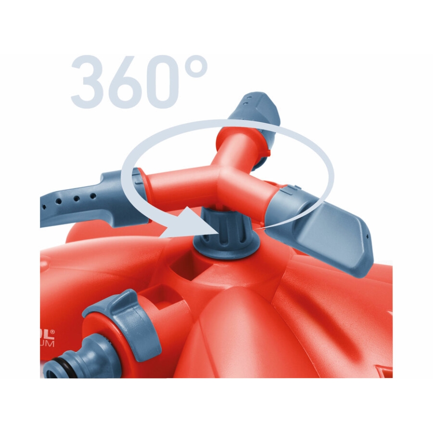 Extol Premium - Зрошувач круговий на платформі з трьома насадками