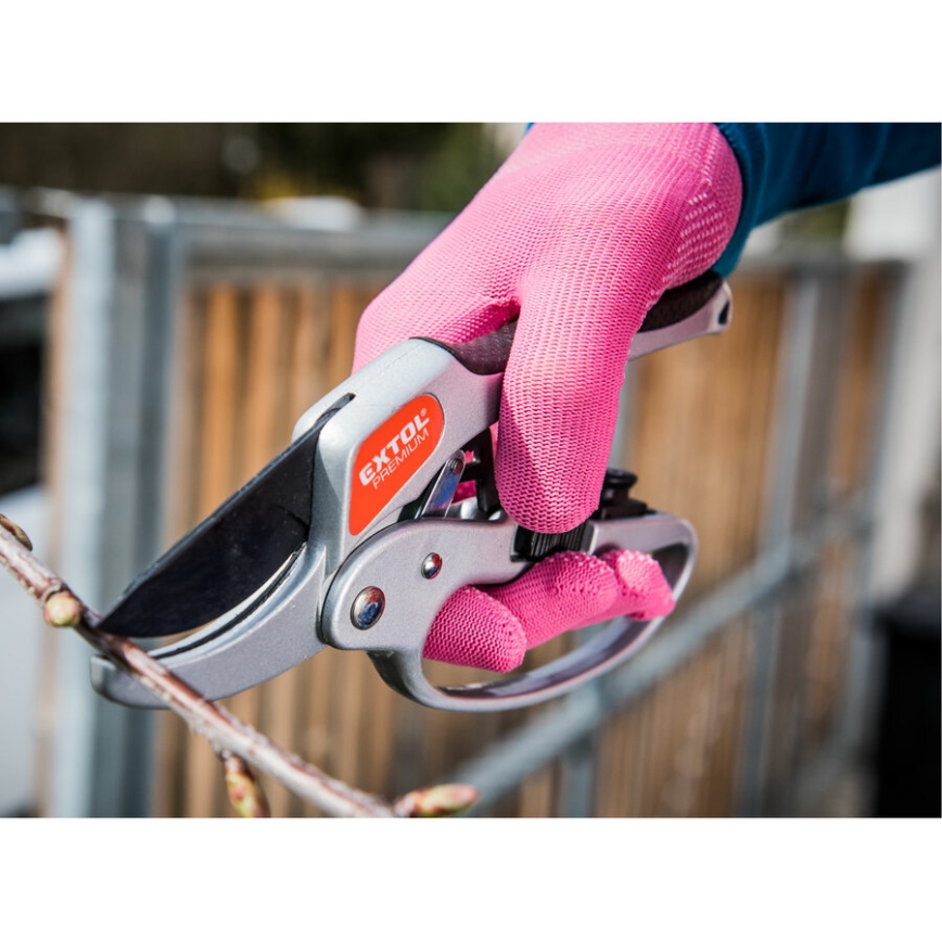 Extol - Робочі рукавички розмір 7 рожеві