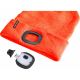 Extol - Шапка с налобным фонариком и USB зарядкой 250 mAh неоново-оранжевая размер UNI