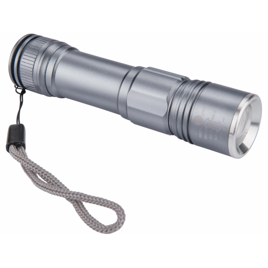 Extol - Светодиодный аккумуляторный фонарь LED/2000 mAh/3,7V матовый хром