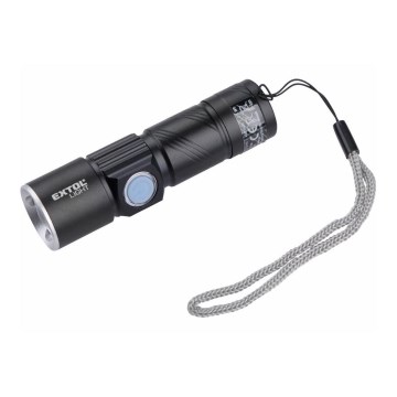 Extol - Светодиодный аккумуляторный фонарь LED/3W/450 mAh/3,7V черный