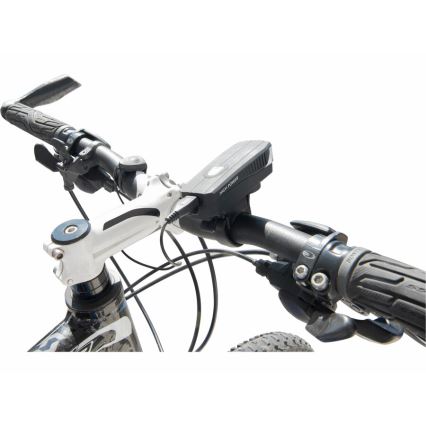 Extol - Светодиодный аккумуляторный фонарь с велосипедным звонком LED/5W/1200 mAh/3,7V IPX4