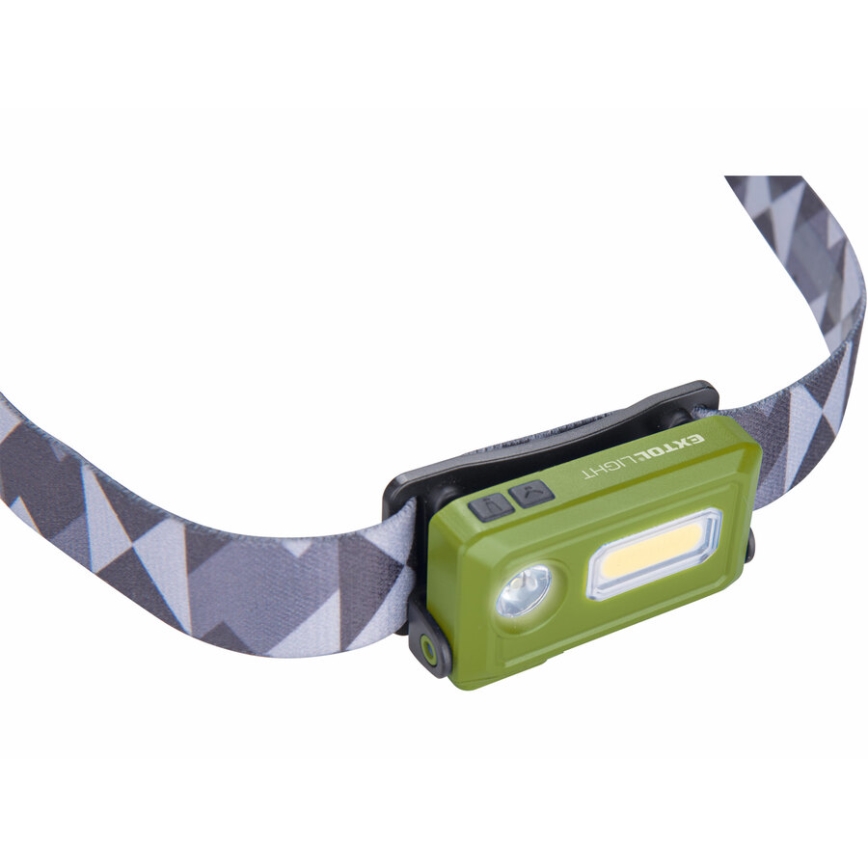Extol - Светодиодный аккумуляторный налобный фонарь LED/500 mAh/3,7V IPX4