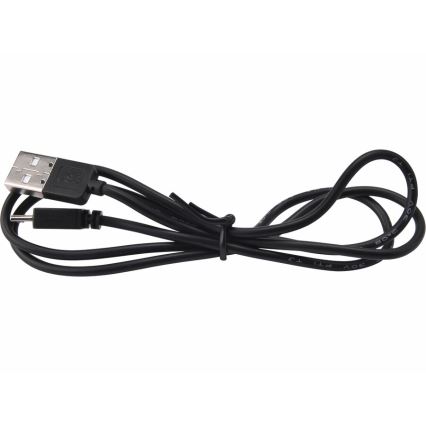 Extol - Светодиодный аккумуляторный налобный фонарик LED/10W/2400 mAh/3,7V черный/красный